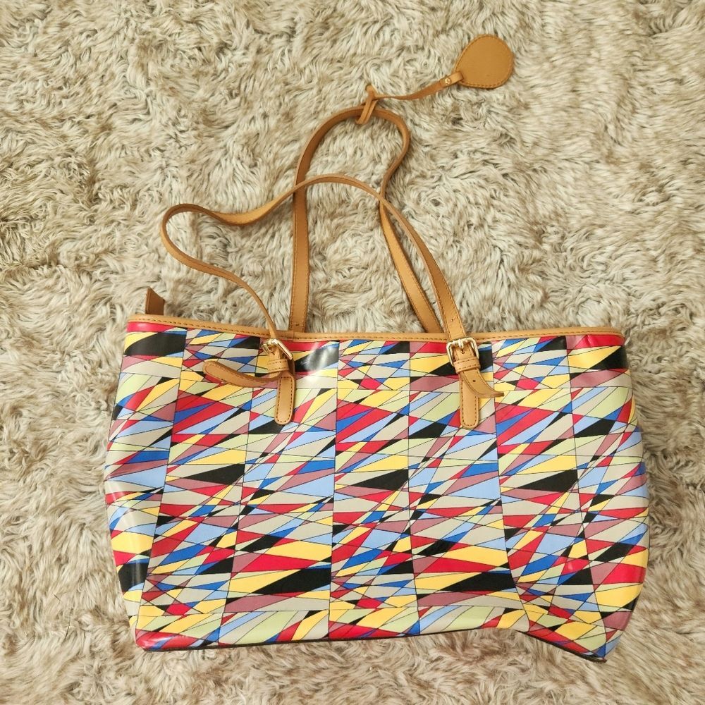 Colorful Geometric Pattern Tote Bag‎